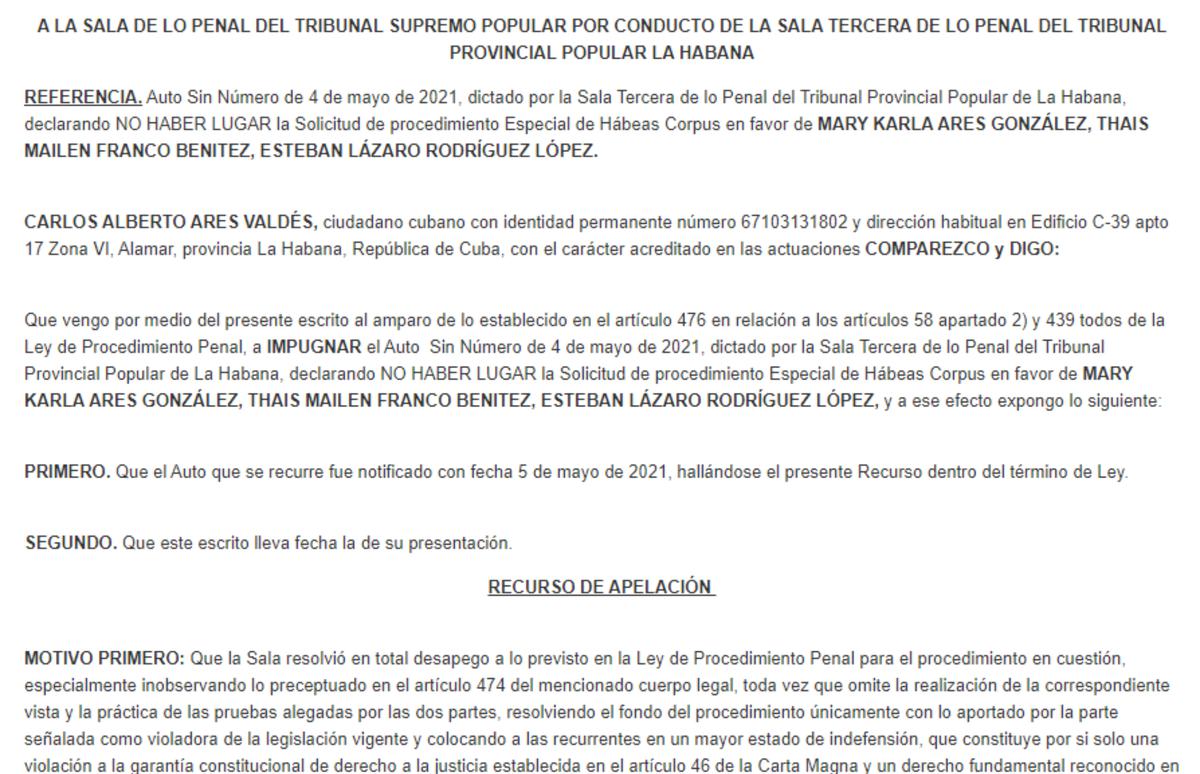 Entregan Recurso de Apelación a favor de Mary Karla, Esteban y Thais