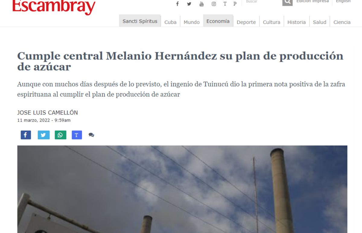 Prensa oficialista esconde información sobre la zafra azucarera