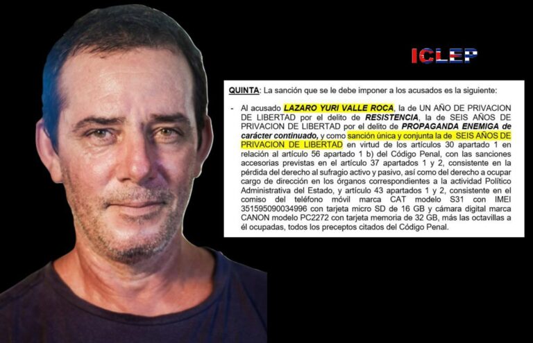 La dictadura cubana pide seis años de cárcel para el periodista Lázaro Yuri Valle Roca