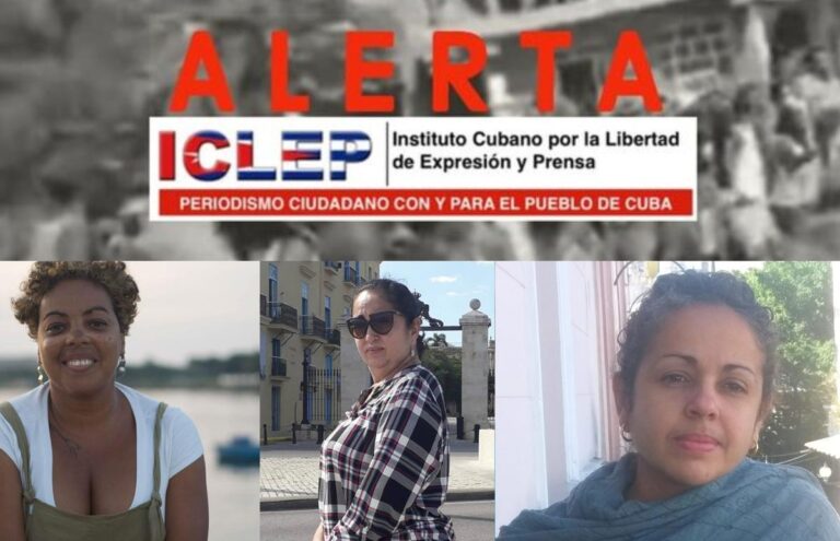 Tres periodistas cubanas amenazadas por la policía política
