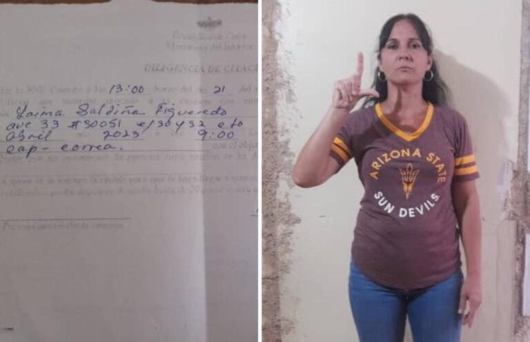 Hermana de ex preso político citada por “expresarse libremente en redes sociales»