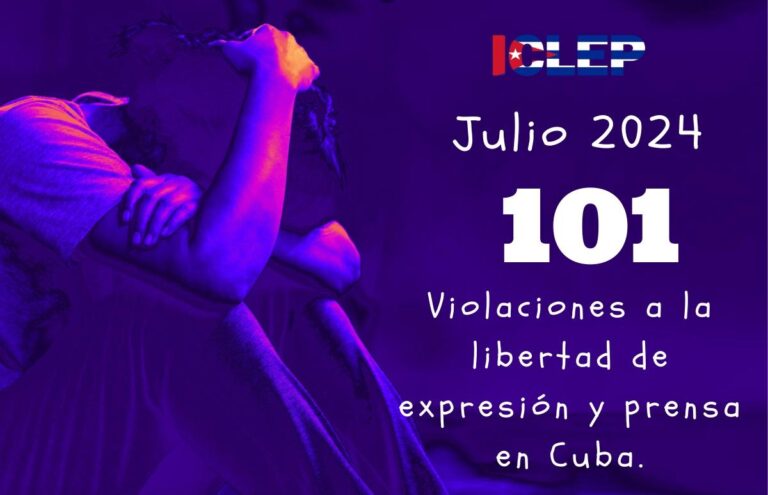 Incrementan drásticamente las violaciones a la libertad de expresión y prensa en Cuba durante julio