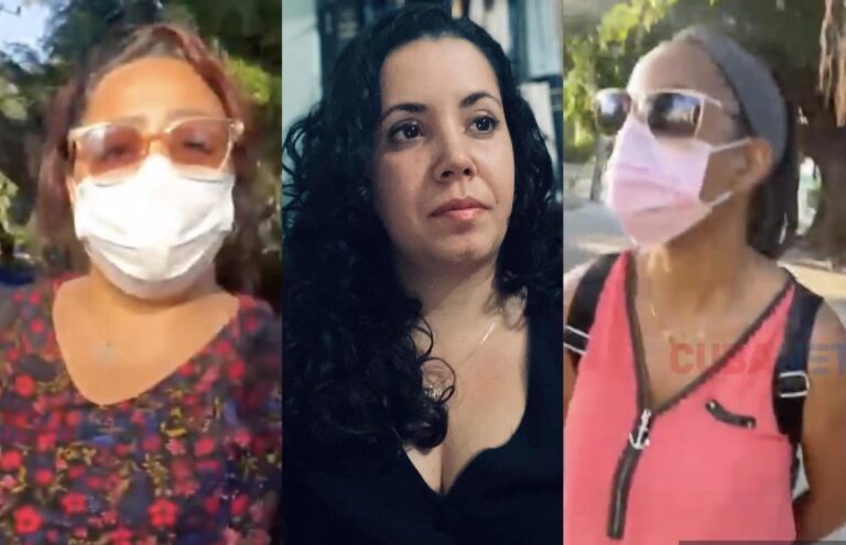 Periodista Camila Acosta acosada por agentes del MININT durante la procesión de viernes santo