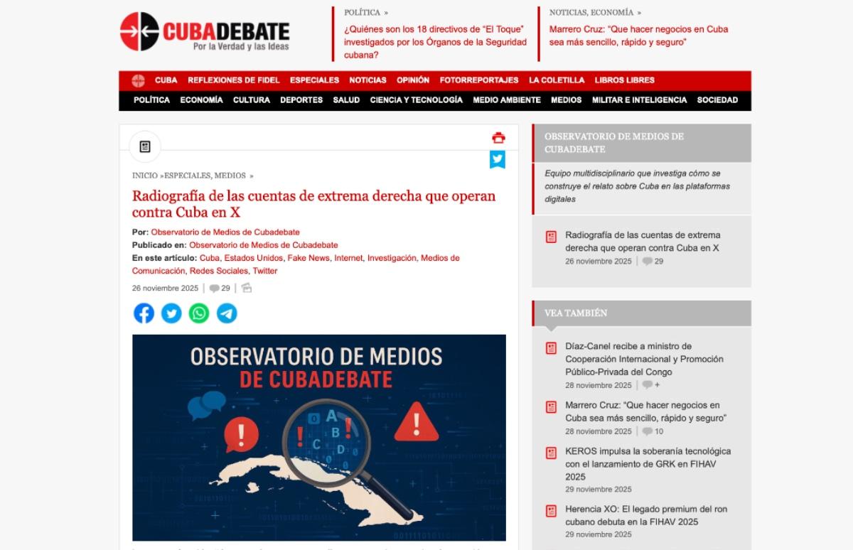 Prensa oficialista lanza ataque contra periodistas, medios independientes y perfiles críticos de la dictadura en redes sociales