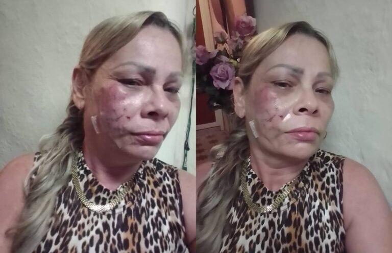 Detenida y golpeada Marianela Peña Cobas durante protestas en La Habana