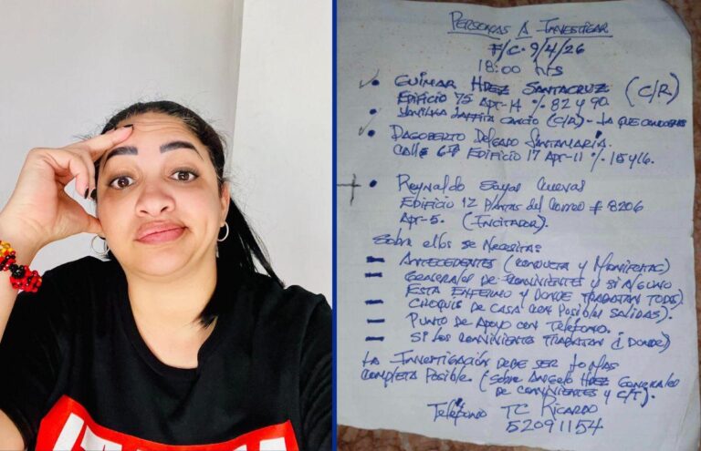 El Observatorio del ICLEP denuncia operativo de vigilancia y cerco social contra Yamilka Lafita