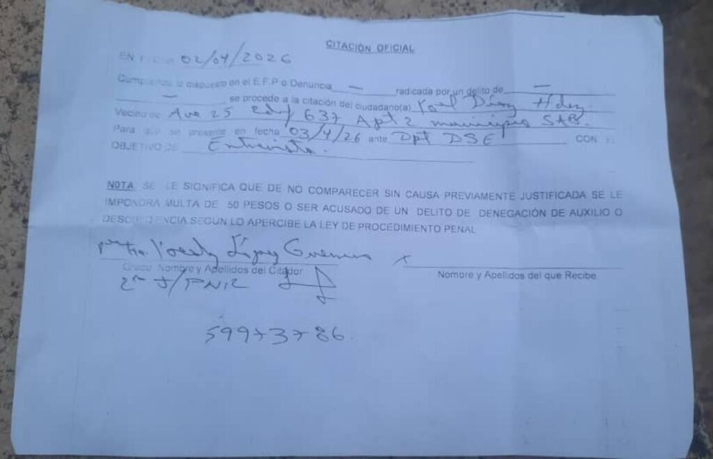 Seguridad del Estado hostiga y cita a interrogatorio a activistas y expresos del 11J en San Antonio de los Baños