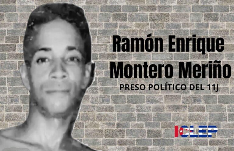 El ICLEP denuncia grave violación a la libertad de expresión contra el preso político Ramón Enrique Montero Meriño en Camagüey