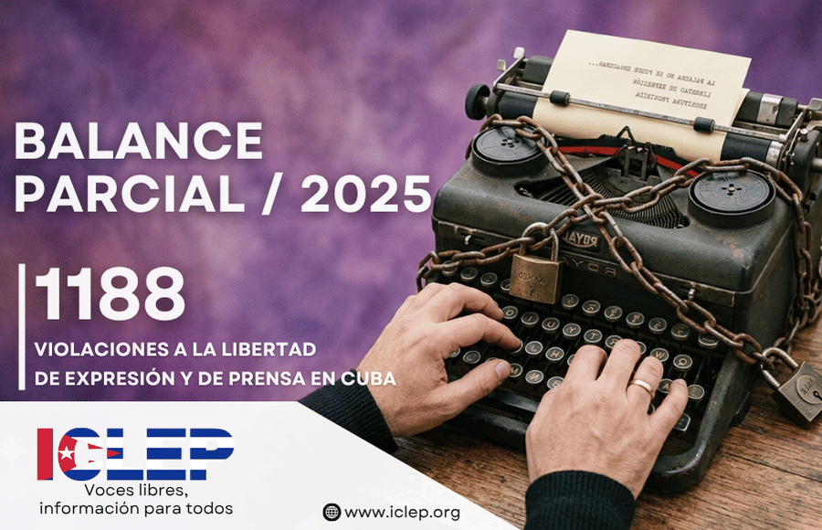 ICLEP documentó 1.188 violaciones a la libertad de expresión y de prensa en Cuba durante 2025