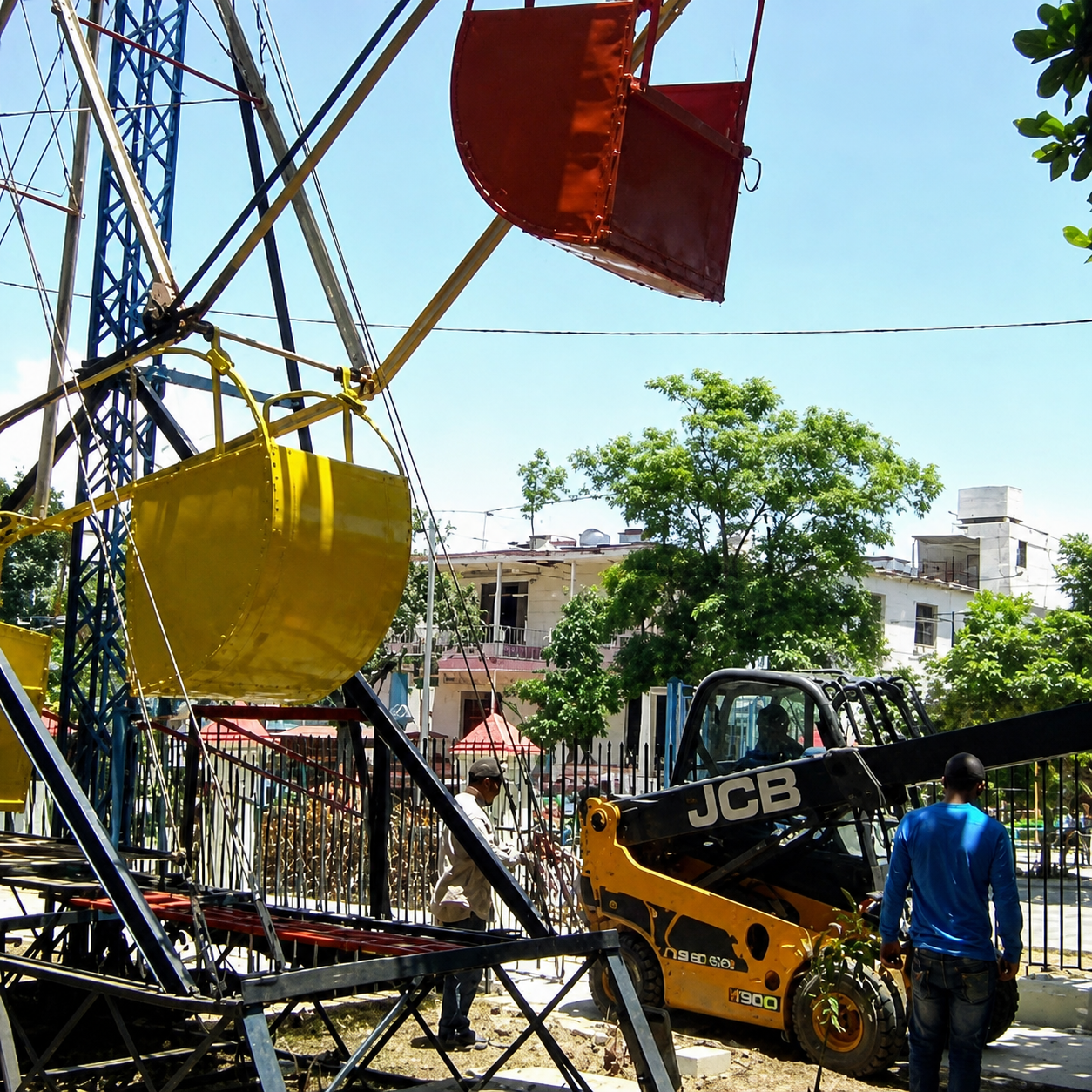 El deterioro deja fuera de servicio al parque Los Caballitos en Sancti Spíritus