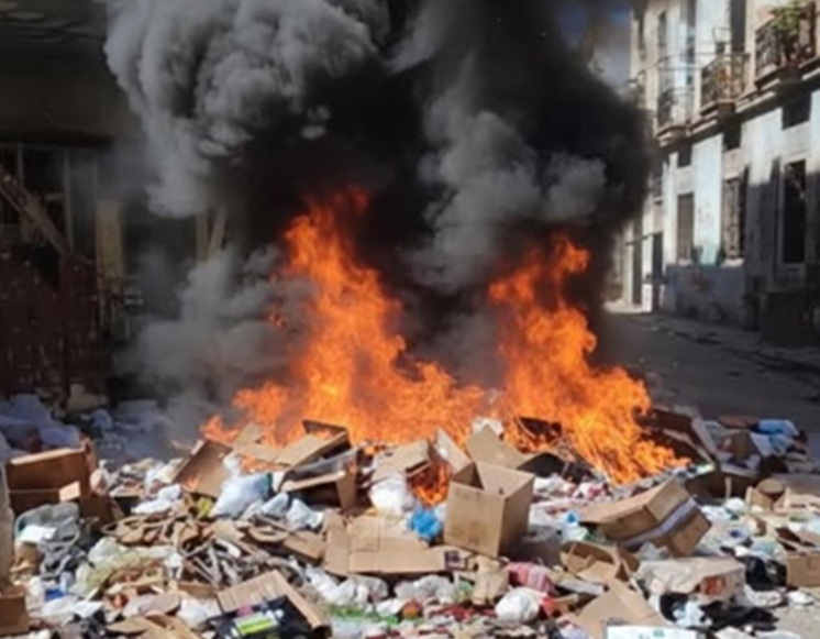 Vuelve la quema de basura al vertedero de la calle 58