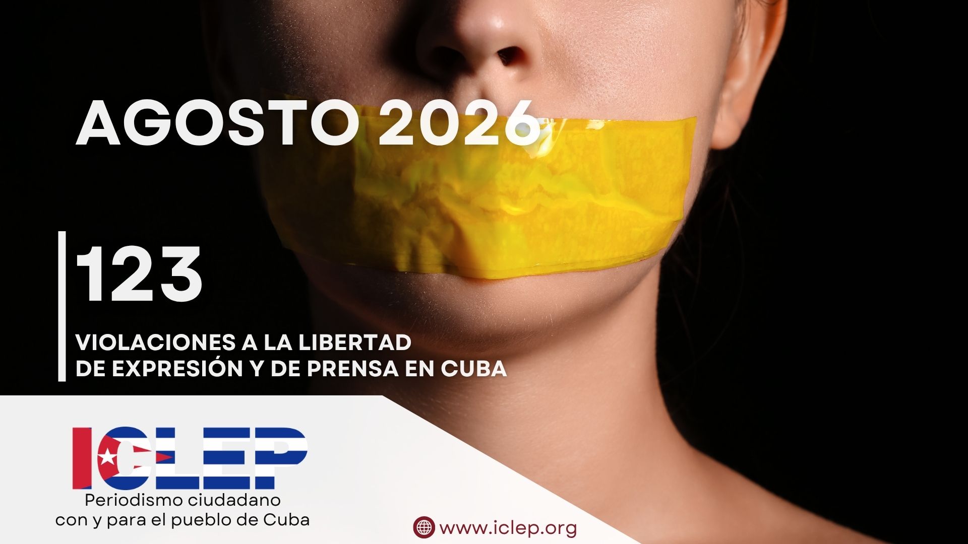 123 violaciones a la libertad de expresión y de prensa en Cuba durante agosto de 2026: la represión modula su intensidad tras el pico de julio y el abuso del poder estatal crece un 152,6 % en un año