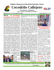 Cocodrilo Callejero — Edición 15 (Septiembre 2015)