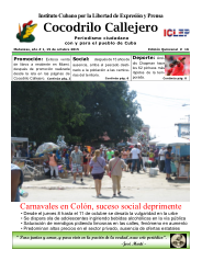 Cocodrilo Callejero — Edición 16 (Octubre 2015)