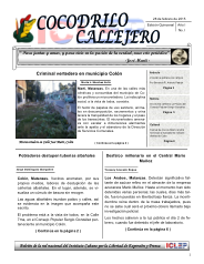 Cocodrilo Callejero — Edición 1 (Febrero 2015)