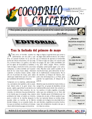 Cocodrilo Callejero — Edición 5 (Abril 2015)