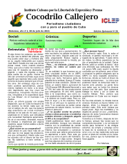 Cocodrilo Callejero — Edición 35 (Julio 2016)