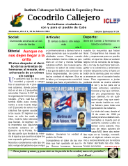 Cocodrilo Callejero — Edición 24 (Febrero 2016)