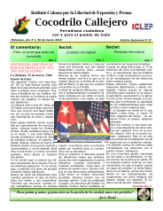 Cocodrilo Callejero — Edición 27 (Marzo 2016)