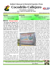 Cocodrilo Callejero — Edición 28 (Abril 2016)