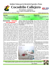 Cocodrilo Callejero — Edición 31 (Mayo 2016)