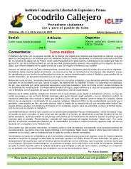 Cocodrilo Callejero — Edición 47 (Enero 2017)