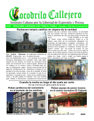Cocodrilo Callejero — Edición 92 (Diciembre 2018)
